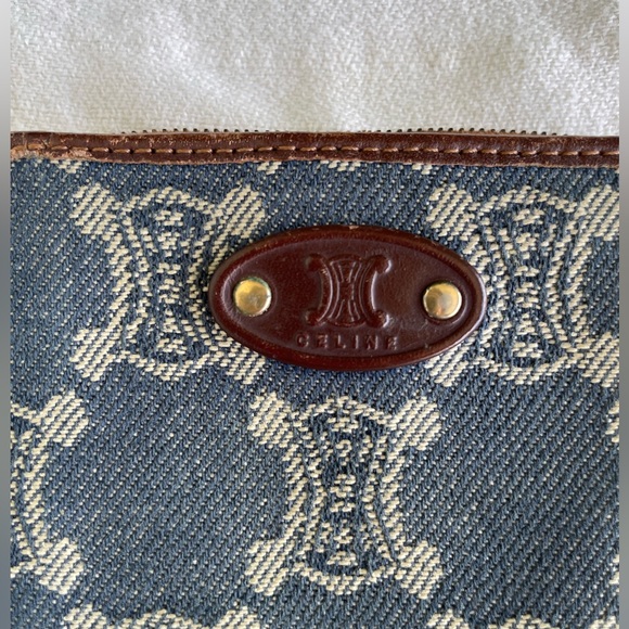 Celine - Denim Compact Bifold Wallet - Vintage - Picture 4 of 9